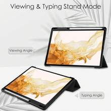 Galaxy Tab S8+ ケース Galaxy Tab S8 12.4inch ケース ペン収納 COKOVIGalaxy Tab S8+/S8 plus ケース 内側は完全透明 軽量 薄型 鉛筆収納 自動スリープ機能 スタンド機能付き 70% off スタイル 内蔵マグネット 横開き 全面保護 (Tab S8 Plus、ブラック) - 黒 - チェックする 4