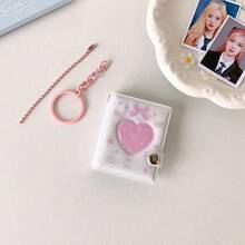 Hisocute Mini 2-Inch Keychain Photo Album, Heart-Shaped Photo Holder, Gift For Girls, Birthday/Holiday Gift, Perfect Gift - Multicolor - View 16