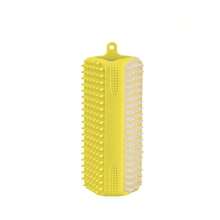 三角形硅胶宠物洗澡刷，柔软按摩刷，三合一多功能宠物美容刷，适用于猫狗，可去除毛发 - 彩色 - 查看 13