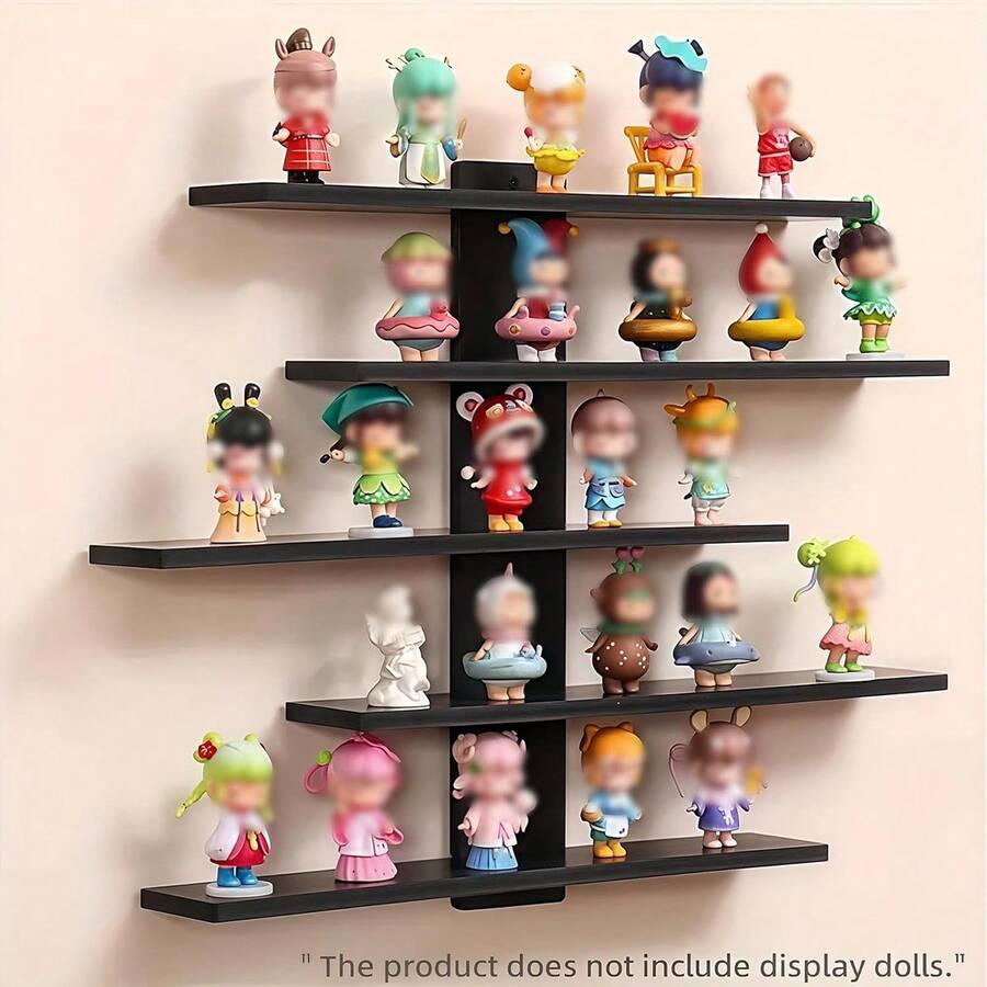 1pc Bohemian Multi-Layer Shelving Unit, Wave Design Wall Mounted Rack, Aromatherapy Candle Holder, Decorative Storage Organizer For Wall, Bathroom, Living Room