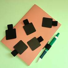 Elastic Rubber Single Steel Pen Clip, PU Leather Pen Loop Fixation Clip, Suitable For Notebooks, Diaries, Planners, Tablet Covers, Self-Adhesive Pen Clip With Elastic Loop, Can Fix Stylus Pens, Book Surfaces,Pencil Case,Stationery,Back To School,Bag - Multicolor - View 7