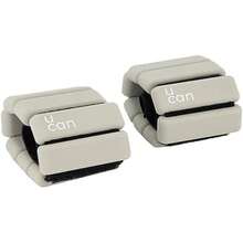 U can - Pesas para Tobillos y Muñecas | Polainas de Silicon de Medio o Kilo (0.5-1.5 kg) para Pilates, Yoga y Fitness | Muñequeras y Tobilleras con Peso | Varios Colores(Gray 1.5 KG) - Multicolor - Ver 3