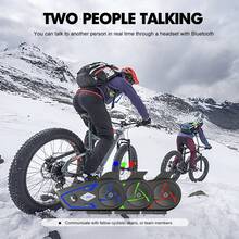 S3 Motorcycle Helmet For Men With Bluetooth Headset, Bluetooth 5.2 Wireless Intercom, Equipped With 800m BT Intercom, 850mAh Battery Capacity, Can Accommodate Up To 6 Riders, 1000m Range