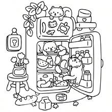 40 Páginas - 210g, Livro de Colorir Prateleiras de Gatinhos Fofos, Livro de Colorir em Papel de Pele Macia, Estilo Animado e Curativo, Padrões de Cena de Prateleiras de Gatinhos, Esquema de Cores Cinza e Laranja, Inclui Detalhes de Gato em Cesta Suspensa, Colorir para Alívio do Estresse, Adequado para Papelaria, Suprimentos Escolares, Presente Ideal para Meninas, Dia dos Namorados, Ano Novo - VIDA DE GATO - Visão 5