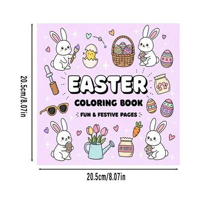 22+ enkla målarbilder med påskmotiv för barn och vuxna, målarbok för småbarn, enkla målarbilder