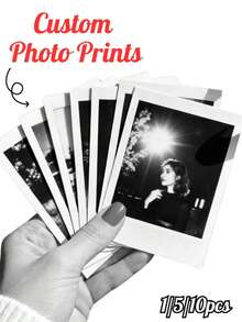 1/5/10pcs Personalized Photo Booth, Can Print Photos Or Names, Fashionable And Elegant, Perfect Gift For Boyfriend, Girlfriend, Family, Friends, Grandparents, Couples, Pet Lovers, Suitable For Anniversary, Birthday, Graduation, Wedding And Other Occasions - Multicolor - View 2