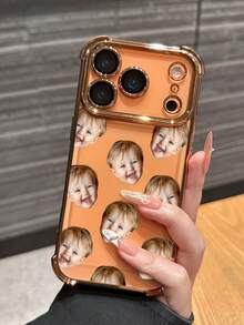 1件客製化玻璃手機殼，適用於 Apple 15 Pro Max/16 Pro Max/17 Pro Max/17 Air/18 Pro Max/18、S26 Ultra/S26/S25 Ultra/S24 Ultra/S23 Ultra 及其他機型 - 橘色 - 查看 9