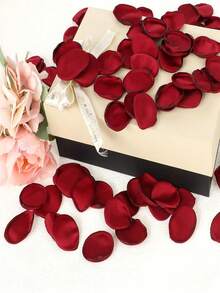 100 cánh hoa hồng lụa, cánh hoa cưới, cánh hoa hồng tím, trắng, đỏ, cánh hoa hồng nhân tạo, trang trí giỏ cầu hôn, quà tặng cô dâu, trang trí bàn tiệc. - 100 chiếc - Xem 6