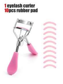 12件套时尚睫毛夹和眉毛修型套装，采用10秒快速卷翘设计，卷翘效果出色。套装包含1个粉色睫毛夹、10个替换硅胶垫和1个透明小收纳袋。 - 彩色 - 查看 6