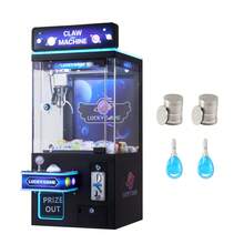 Claw Crane Machine, Medium-Sized Arcade Game Machine With Light & Sound, Adjustable Steel Claws, Precise Toy Candy Grabber Prize Dispenser Vending Toy, For Commercial Home Cinema, Black Purple - 查看 8