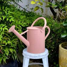 Metal Watering Can With Removable Spout, Galvanized Watering Can, Perfect For Indoor Use And For Outdoor Use (1 Gallaon, Pink) - Pink - View 5