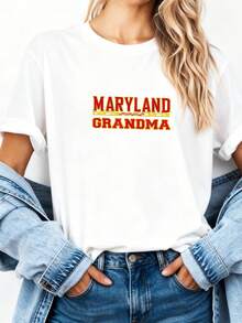 University-Of-Maryland-Terrapins-Grandma-T-Shirt - White 1 - View 3