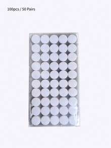 100片/50对，200片/100对，0.78英寸圆形魔术贴，黑白两色，适用于DIY、手工、收纳/家居、办公室、学校、派对、节日等场合。 - 彩色 - 查看 10