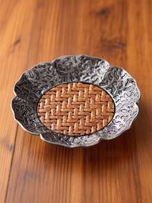 1pc Vintage Silver-Color 7-Inch Lotus Zinc Alloy Coaster, Elegant Heatproof Mat For Tea Room, Home Decor, Office Reception, Sophisticated And Suitable For All Seasons - Multicolor - View 11