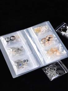 1个/20个装透明抗氧化珠宝密封袋，珠宝收纳册，防尘防丢珠宝收纳袋，项链、戒指、耳环收纳袋，适用于珠宝收纳整理，节日礼物，情人节礼物，女孩生日礼物 - 無色 - 查看 4