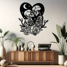 1pc Gothic Style Skull Metal Wall Decor, Suitable For Bedroom, Living Room, Entryway