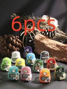 1pc/6pcs/8pcs/12pcs 2026 Spring Ramadan | Mini Floral & Rhinestone Finger Tally Counter, Middle Eastern Ramadan Prayer Counting Tool - Multicolor - View 13