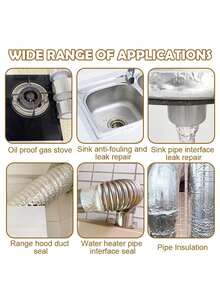 1 st 5 m vattentät tejp, aluminiumfolie tätningstejp för handfat, bänkskiva, toalett, badrum, kök. Superklibbig vattentät tejp - för inomhus- och utomhusbruk, inga rester. Aluminiumfolietejp, tätningsremsa, självhäftande, kraftig vattentät tejp, självhäftande - superklibbigt, återanvändbart och mångsidigt lim - oumbärligt för hemmabruk. - Silver - Visa 5