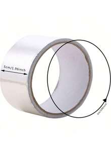 1 st 5 m vattentät tejp, aluminiumfolie tätningstejp för handfat, bänkskiva, toalett, badrum, kök. Superklibbig vattentät tejp - för inomhus- och utomhusbruk, inga rester. Aluminiumfolietejp, tätningsremsa, självhäftande, kraftig vattentät tejp, självhäftande - superklibbigt, återanvändbart och mångsidigt lim - oumbärligt för hemmabruk. - Silver - Visa 9