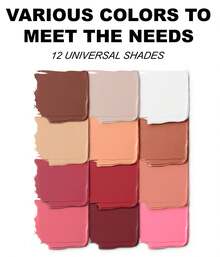 12-Color Concealer, Blush Concealer Dual-Use New Inner Material Upgrade, One-Touch Color, Waterproof And Long-Lasting, Also A Perfect Gift For Valentine's Day - Nhiều màu #3 - Xem 4