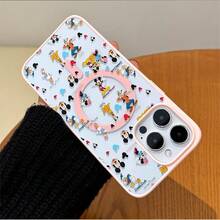 Disney. ‌ What Fun Patterned Phone Case Featuring Beloved Cartoon Characters Including Mickey Mouse And Frids What Designed For 17, 16, 15, 14, 13, 12, And 11 Pro Models With Shockproof Protection Perfect Gift For Birthdays Holidays And Special Occasions. Holiday Accessories. - 白色 - 查看 3