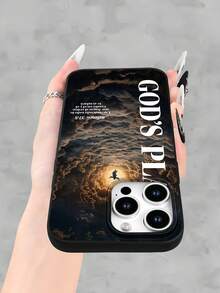 Creative Religious Bible Element Design Pattern Hot Selling High-End Protective Phone Case, FOR16Max /11/12/13/14/15/16/17Plus Pro Max Holiday Gift/Birthday Gift/Valentine's Day Gift, Suitable For Girlfriends, Boyfriends, Women, Men, Husbands, Wives, Friends Or Oneself - 黑色 - 查看 7