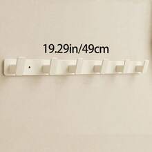 1pc Aluminum 4-Hook Coat Rack, Storage Hooks, Wall-Mounted Storage Hooks, Retro Style Coat/Key Hooks (White/Grey, 1/3/4/5/6 Hooks), Suitable For Bathroom, Kitchen And Entryway, Bathroom Decor And Accessories, Coat Rack, Aluminum 4-Hook Coat Rack, Wall-Mounted Storage Hooks, Retro Style Coat/Key Hooks, Suitable For Bathroom, Kitchen And Entryway (Black, 3/4/5/6 Hooks) - Multicolor - View 26