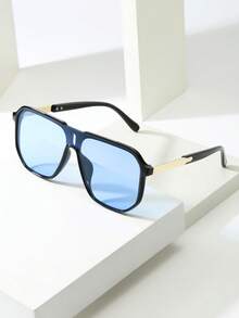 1pc Men's Retro Clip-On Frog Eye Fashion Glasses, High Quality Fashion Glasses Suitable For Travel, Casual, Party, Beach, Daily Wear - Multicolor - View 4