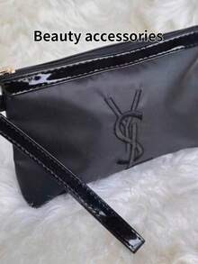 Yves Saint Laurent Bolsa Multiuso para Maquiagem/Necessaire/Organizador de Viagem Portátil, Pode Guardar Cosméticos, Joias, Fones de Ouvido, Etc., Presente Unissex