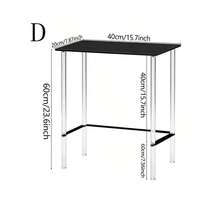 1pc Acrylic Console Table, Transparent Sofa Side Table, Narrow Design, Unique Minimalist Style, Suitable For Living Room, Hallway, Entryway, Foyer
