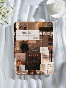 Coffee & Black Patchwork Pattern Tablet Protective Case, Compatible With Ipad 9.7/10.2/10.5/10.9/12.9/Pro 11 (10th Gen), Galaxy Tab S6 Lite 10.4", Kindle Paperwhite (12th Gen, 2024), Kindle (11th Gen, 2022), Kobo Clara Color, Soft & Shock-Resistant, Smart Stand/Auto Wake/Sleep Function - Nhiều màu-1 - Xem 2