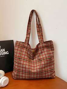 (Embroidered Custom) Autumn/Winter, Fashionable Women's Tote Bag With Extra Large Capacity, Easily Stores Various Items, Suitable For Outings, Commuting, Holidays, Gifts, A Must-Have - Multicolor - View 9