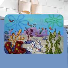 Diatom Mud Floor Mat, Made Of High-Quality Diatom Mud And Tech Fabric, With An Ultra-Soft Surface That Can Absorb Water To The Maximum Extent. Print 1.9.137 - Black - View 1