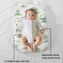 2pcs/Set Newborn 0-3 Months Anti-Spit Milk Inclined Pillow, 3pcs Breathable Infant Anti-Spitting Milk Pad, Suitable For All Seasons