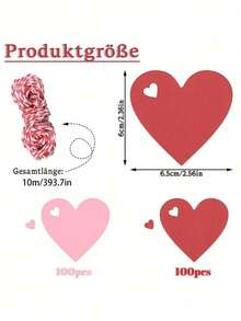 100 de etichete elegante pentru cadouri în formă de inimă - fabricate din carton de înaltă calitate, potrivite pentru ambalarea cadourilor de nuntă, surprize de Ziua Îndrăgostiților, decorațiuni pentru cadouri de ziua de naștere, decor pentru coșuri cu ouă de Paște, sărbători aniversare și diverse proiecte artizanale sezoniere. Etichete pentru ambalarea cadourilor de Ziua Recunoștinței.