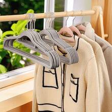 1/5/10/20/60/100个装防滑隐形衣物保护套，超薄节省空间设计，适用于衬衫、裤子、连衣裙等各种衣物，是居家衣橱、零售展示衣架的必备之选。纤薄设计，简约收纳架，坚固耐用的塑料衣架，多功能衣架，家居收纳，时尚精品店适用。