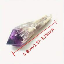 1.97-3.15 Inch Natural Uruguayan Amethyst Quartz Scepter Single Point Wand, Handmade Amethyst Mineral Crystal Home Decor - Purple - View 5