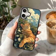 Magnetic Attraction Cute Cat Garden Phone Case With Anti-Slip DesignFor  17 17pro 17promax 16Pro,16ProMax,14,15,16,13,14,15,12,11Plus,Pro,Max,For Samsung Galaxy S25PLUS/S25ULTRA/S25/S23/S24,S22 Glossy,Rugged Suitable For Fashion-Conscious Individuals. - Nhiều màu - Xem 3