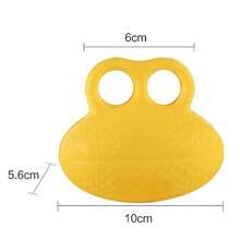 1pc High Elasticity Polyurethane Grip Ball, Suitable For Stress Relief, Rehabilitation Training And Finger Exercises - Elliptical Design, To Enhance Hand Strength - Yellow - View 11