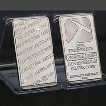 European And American Popular Fashion Creative 925 Sterling Silver Metal Strip Coin Challenge Coin Decision Coin Replica Gift Collection Birthday Gift Creative Toy Hobby Collection Party Supplies - Bạc - Xem 6