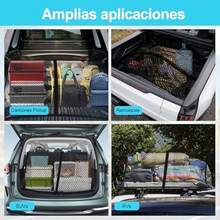Red para Equipaje, Red de Carga, Red para Pick Up de 1,1 x 1,1 m a 2,0 x 2,0 m, con 6 Clips para camioneta, elstica, Red de Almacenamiento Mosquetn de Techo SUV Coche Camin - como se muestra en la figura - Ver 8