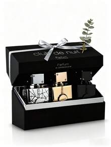 Perfumes de hombre 3-Piece Set, 1 fl.oz/bottle, Men's Eau De Perfum Spray Gift Box, Long Lasting Fragrance, 3 Different Flavor, Perfect for Holiday Gifts, Dating, Daily Life, Parties, Valentine's Day And Other Festivals - Multicolor - Ver 3