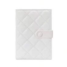 Rhombus Pattern Passport Cover, Travel Passport Holder, Matte Transparent Card Case Passport Protector Organizer