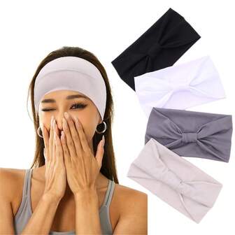 1pc Thin Elastic Headband, Sports Sweatband For Women, Moisture Wicking For Running, Fitness, Yoga, Hair Accessories