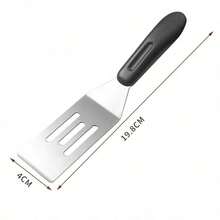 Meoky Stainless Steel Mini Spatula, Mini Spatula For Kitchen, Cooking Metal Spatula With Heat-Resistant Handle, Suitable For Pizza, Pancakes, Lasagna, Brownies, Cakes And Cookies - Silver - View 9