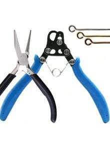 1.5/2.25/3mm Ring Making Pliers, Jewelry Making Metal Wire Bending Tools, 9-Prong Pliers, 9-Prong Pliers, Dual-Use Coil Needle Pliers With Grooves, With Cutting Function, For Jewelry Making And Repair (Handcraft Hobbyists And Beginners) - Multicolor - View 9