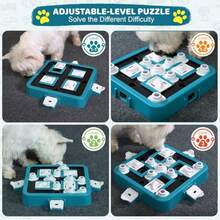 Dog Puzzle Toy Mental Stimulation - Level 3 In 1 Dogs Food Feeder Puzzle Dog Treat Puzzle Feeder Advanced-Mars Green Board - Cấp độ 3 trong 1AdvancedMars Green Board - Xem 3