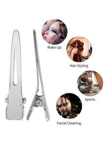 30pcs Simple Metal Small BB Clips, Fashion Casual Daily Curling Hair Tool, Small Hair Clips, Can Be Used As Hair Claws, Hair Clips, Stationery, Hair Accessories