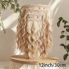 Wavy Water Ripple Hairstyle, Attached To The Hair To Increase Volume. Clip-On Hair Extensions, Suitable For Daily Styling Or For Temporary Style Changes. - Multicolor - View 5