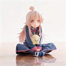 Figura decorativa en pose sentada, con diseño detallado de uniforme escolar, decoración de escritorio adorable y sonriente, modelo coleccionable de estilo anime 2D, excelente regalo - Multicolor - Ver 10